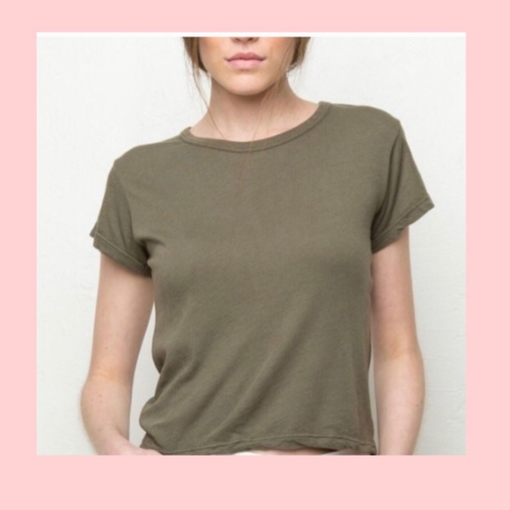 Brandy Melville Olive Crop Top